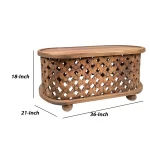 Galaxy Art Handcrafted Oval Coffee Table - Image 6