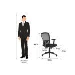 Galaxy Art Ergonomic Chair with Mid-Back Mesh Design - Image 3