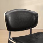 Galaxy Art Art Leon 2 Contemporary Black Faux Leather Accent Chairs (Set of 2) - Image 4