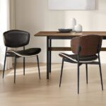 Galaxy Art Art Leon 2 Contemporary Black Faux Leather Accent Chairs (Set of 2)