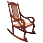Galaxy Art Mahogany Bliss Cane Rocking Chair