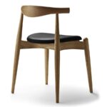 Galaxy Art Luxe Leather Oak Dining Chair - Image 3