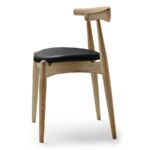 Galaxy Art Luxe Leather Oak Dining Chair - Image 2