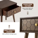 Galaxy Art Cosiest Honeycomb Mid-Century Nightstand - Image 4