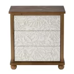 Galaxy Art COZAYH Rustic Farmhouse Carved 3-Drawer Nightstand - Image 5
