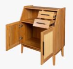 Galaxy Art Sheesham Wood Farmhouse Wicker Sideboard - Image 4