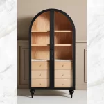 Galaxy Art Stylish Black Victorian Storage Cupboard - Image 2