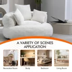 Galaxy Art Durable Chenille High-Back Lounger - Image 4