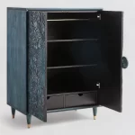 Galaxy Art Handcarved Cabinet in Indigo - Image 3