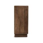 Galaxy Art Walnut-Finished Sheesham Wood Hand-Carved Bar Cabinet - Image 6