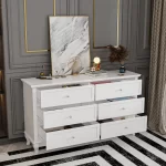 Galaxy Art White Beauty Wooden Chest with 6 Drawers - Image 4