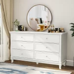 Galaxy Art White Beauty Wooden Chest with 6 Drawers - Image 5