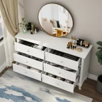 Galaxy Art White Beauty Wooden Chest with 6 Drawers - Image 6