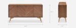 Galaxy Art Luka Premium Walnut Cabinet - Image 3
