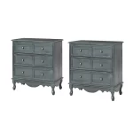 Galaxy Art Pallantium Tall Nightstands with Solid Wood Legs (Set of 2) - Image 5