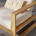 Galaxy Art Teak Outdoor Lounge Chair - Image 2