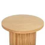 Galaxy Art Fluted Pedestal Round Side Table - Image 5