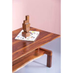 Galaxy Art Modern Solid Sheesham Wood Holle Coffee Table - Image 6