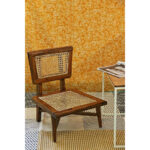 Galaxy Art Kyoto Teak Wood And Wicker Accent Chair - Image 2