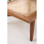 Galaxy Art Kyoto Teak Wood And Wicker Accent Chair - Image 4