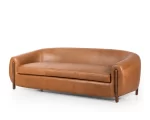 Galaxy Art Premium Carmine Leather Sofa - Image 2