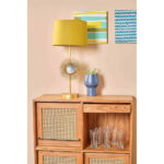 Galaxy Art Modern Solid Teak Wood and Wicker Swizinger Cabinet - Image 2