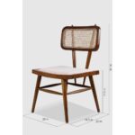 Galaxy Art Teak Wood and Wicker Accent Chair - Image 6
