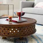 Galaxy Art Classic Carved Solid Wood Coffee Table - Image 5