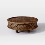 Galaxy Art Classic Carved Solid Wood Coffee Table - Image 3