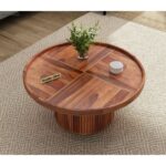 Galaxy Art Orwell Modern Solid Wood Round Coffee Table - Image 8
