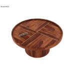 Galaxy Art Orwell Modern Solid Wood Round Coffee Table - Image 10
