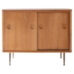 Galaxy Art Modern Solid Wood Walnut Cabinet