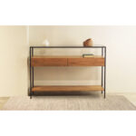 Galaxy Art Emma Modern Solid Wood Console Table