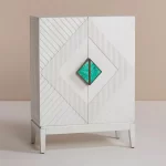 Galaxy Art Handcarved Regalia White Cabinet - Image 5