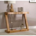 Galaxy Art Modern Solid Oak Z Hall Table