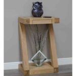 Galaxy Art Modern Solid Oak Z Small Console Table