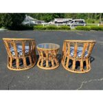 Galaxy Art Tropic Bamboo Chair and Table Set - Image 3