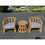 Galaxy Art Tropic Bamboo Chair and Table Set