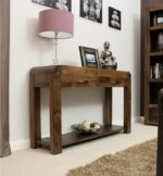 Galaxy Art Shiro Walnut Finish Console Table