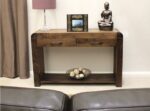 Galaxy Art Shiro Walnut Finish Console Table - Image 3