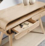 Galaxy Art Contemporary Oak Lounge Console Table - Image 2