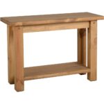 Galaxy Art Modern Leon Console Table - Distressed Waxed Pine - Image 2