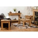 Galaxy Art Modern Leon Console Table - Distressed Waxed Pine - Image 4