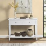 Galaxy Art Dorel Franklin Modern White Console Table
