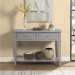 Galaxy Art Dorel Franklin Modern Grey Console Table
