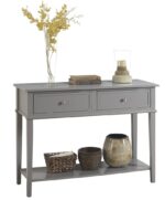 Galaxy Art Dorel Franklin Modern Grey Console Table - Image 2