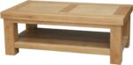 Galaxy Art Milano Solid Wood Coffee Table With Shelf - Image 2