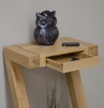 Galaxy Art Modern Solid Oak Z Small Console Table - Image 2