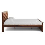 Galaxy Art Diamond Checkered Solid Wood Bed without Storage - Image 2